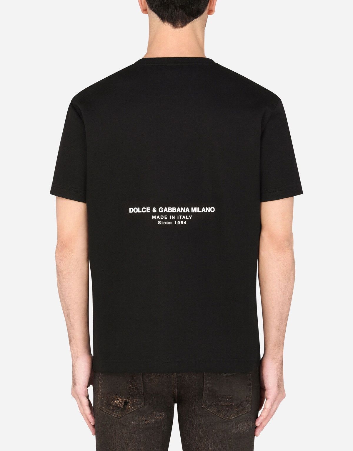 Dolce & Gabbana 🇮🇹 Sfera Ebbasta Dolce & Gabbana Milano T-Shirt Made in Italy Size US M / EU 48-50 / 2 - 15 Thumbnail