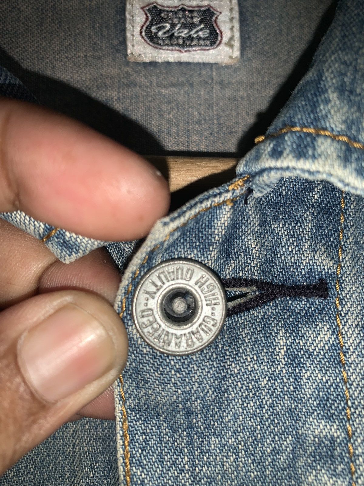 Vale Vintage 2000’s Vale Stonewash Denim jacket Size US XS / EU 42 / 0 - 5 Thumbnail
