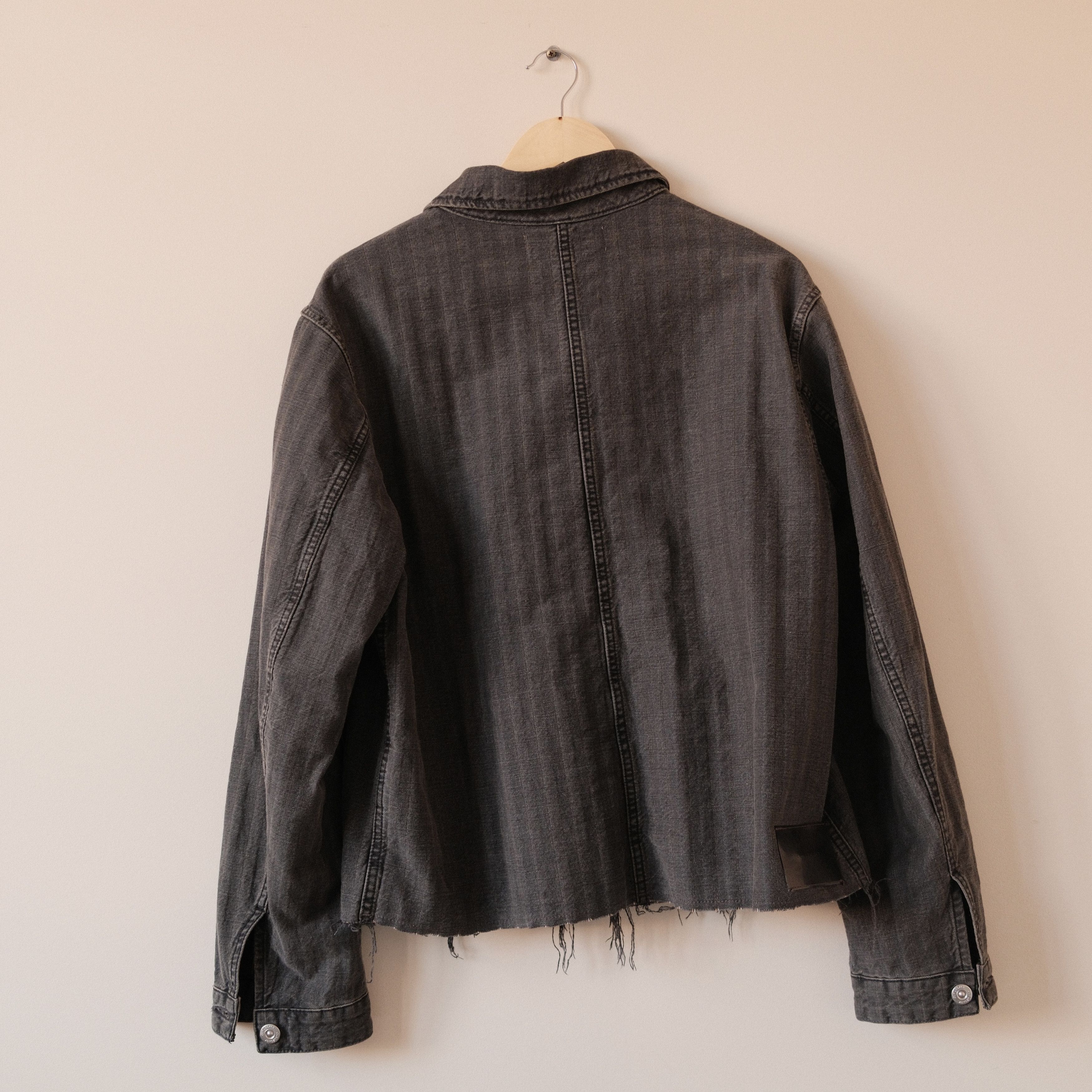Our Legacy Cut Rebirth Jacket - Washed Grey Torino Stripe Size US M / EU 48-50 / 2 - 6 Thumbnail