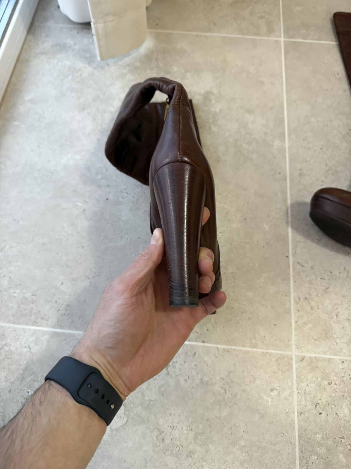 Prada Prada Leather Boots Brown Size US 8 / IT 38 - 11 Thumbnail