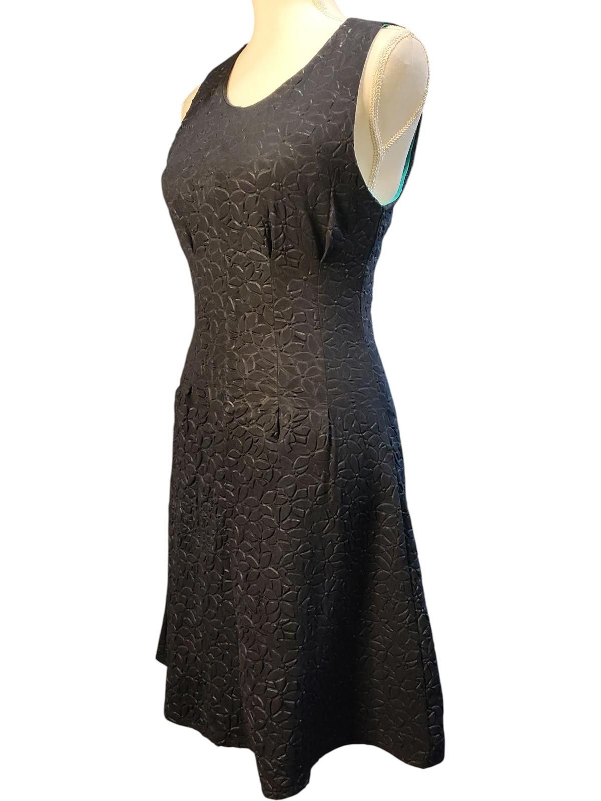 Marvel Comics Maeve by Anthropologie Black Sleeveless Midi Dress Size S / US 4 / IT 40 - 5 Thumbnail