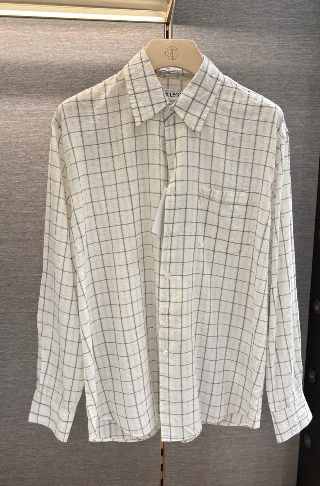 Our Legacy White Plaid Shirt
