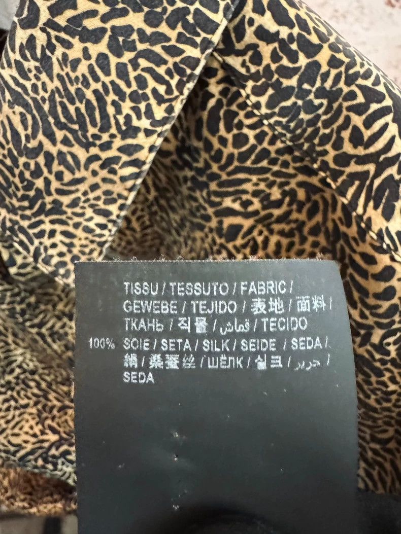 Yves Saint Laurent Saint Laurent size 38 20aw Mulberry Silk Leopard Shirt 250 Size US M / EU 48-50 / 2 - 5 Thumbnail