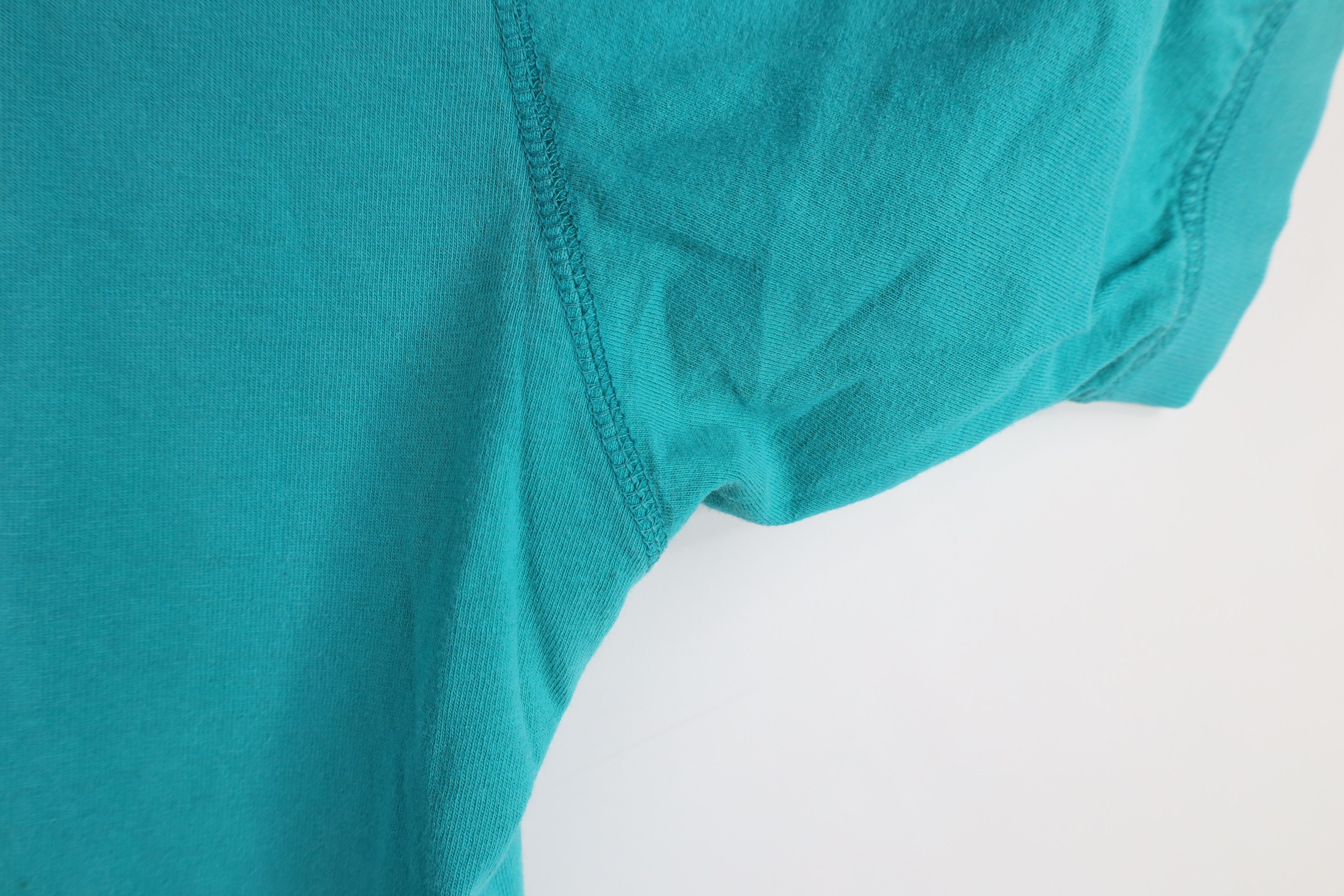 Vintage Vintage 90s Streetwear Short Sleeve Henley T-Shirt Teal Size US XXL / EU 58 / 5 - 11 Thumbnail
