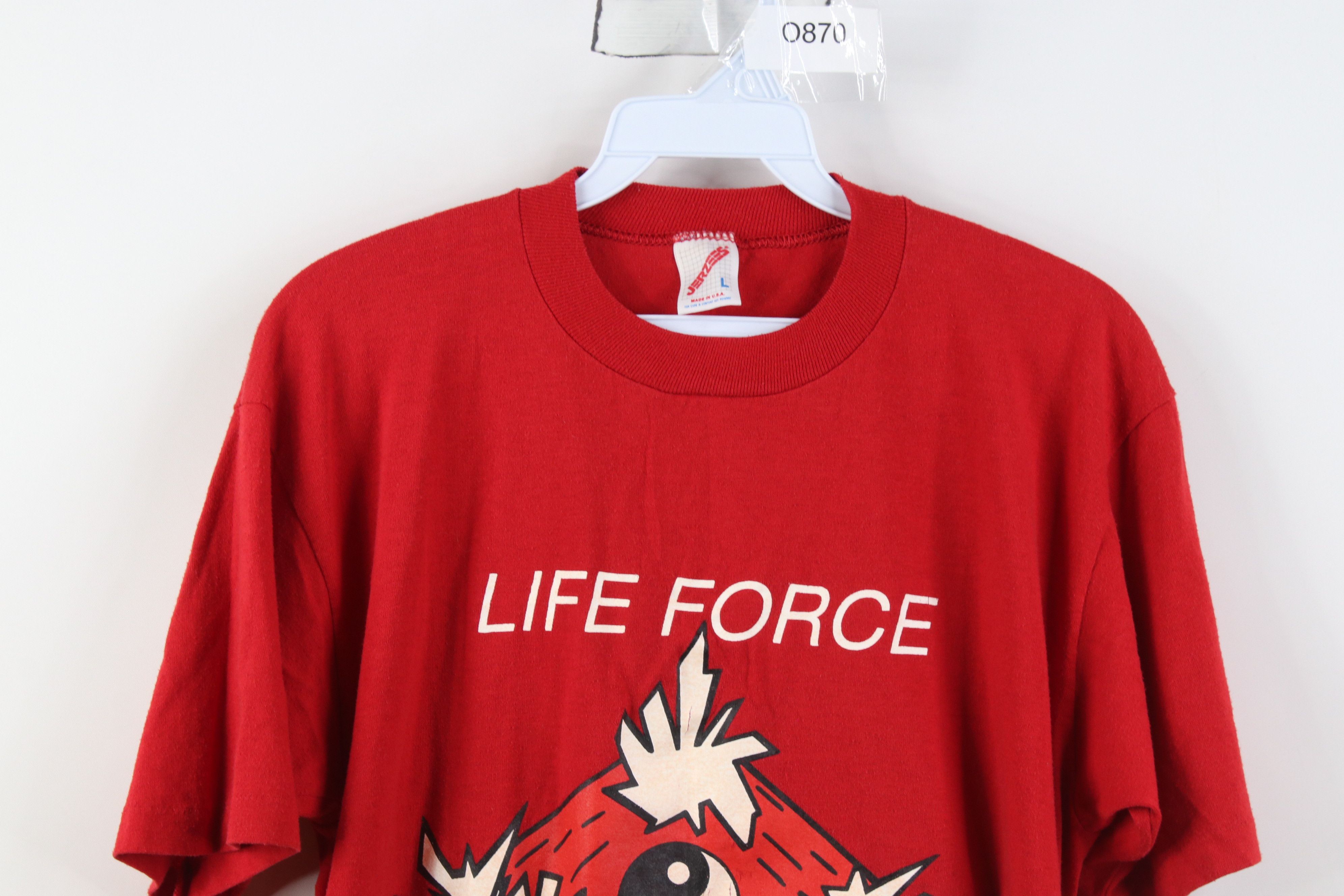 Vintage Vintage 90s Life Force Academy MMA Fighting T-Shirt USA Size US L / EU 52-54 / 3 - 2 Thumbnail