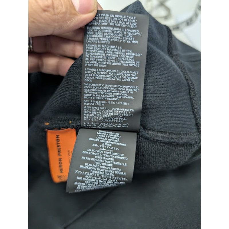 Heron Preston o1rshd1 Medieval Heron Crewneck in Black/White Size US L / EU 52-54 / 3 - 13 Thumbnail
