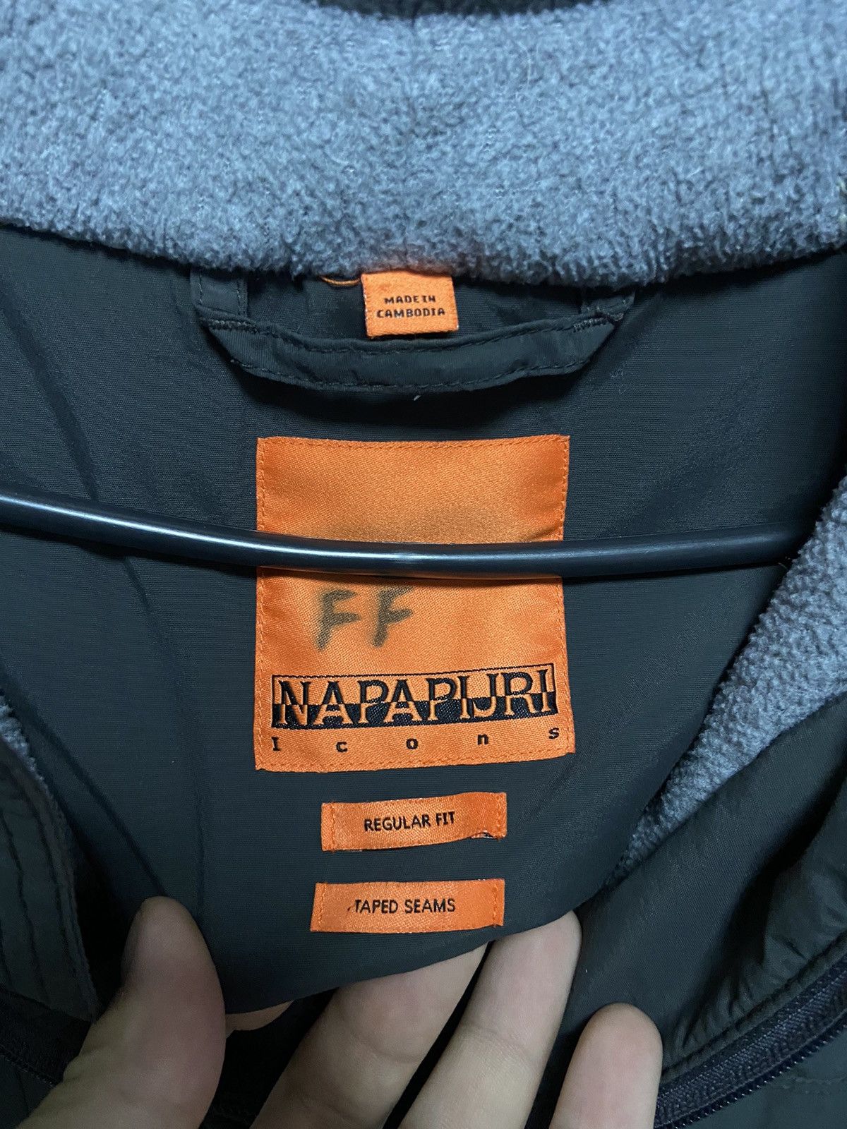Napapijri × Vintage Napapijri anorak Jacket big Logo pocket Vintage fleece Size US S / EU 44-46 / 1 - 8 Thumbnail