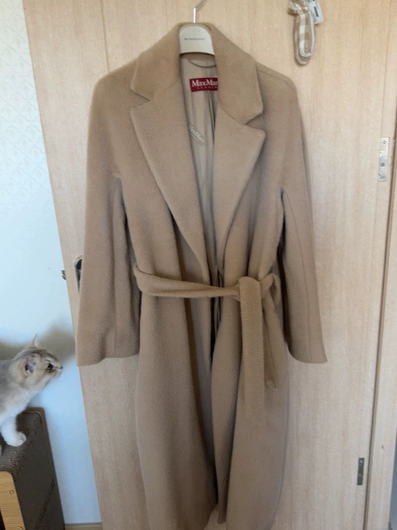 Max Mara Max Mara Studio Camel Alpaca Coat Size L / US 10 / IT 46 - 4 Thumbnail