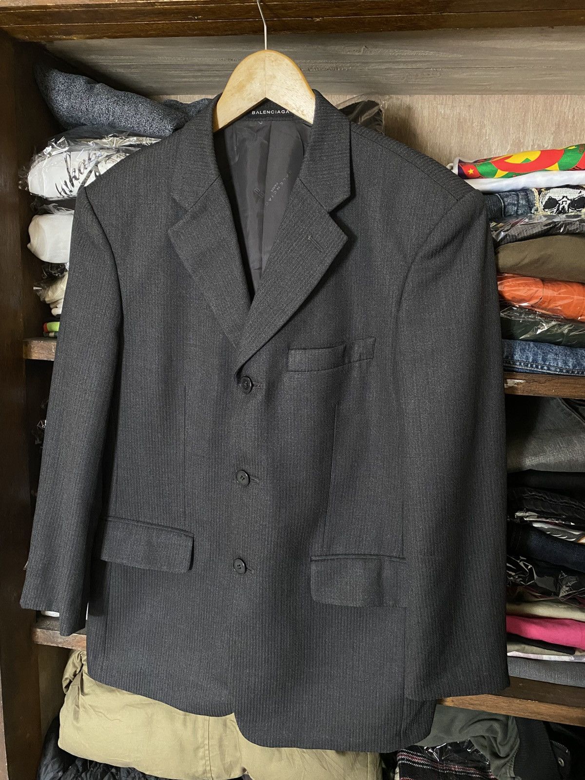 Balenciaga × Vintage Vintage Balenciaga Suit Size 46S - 10 Thumbnail