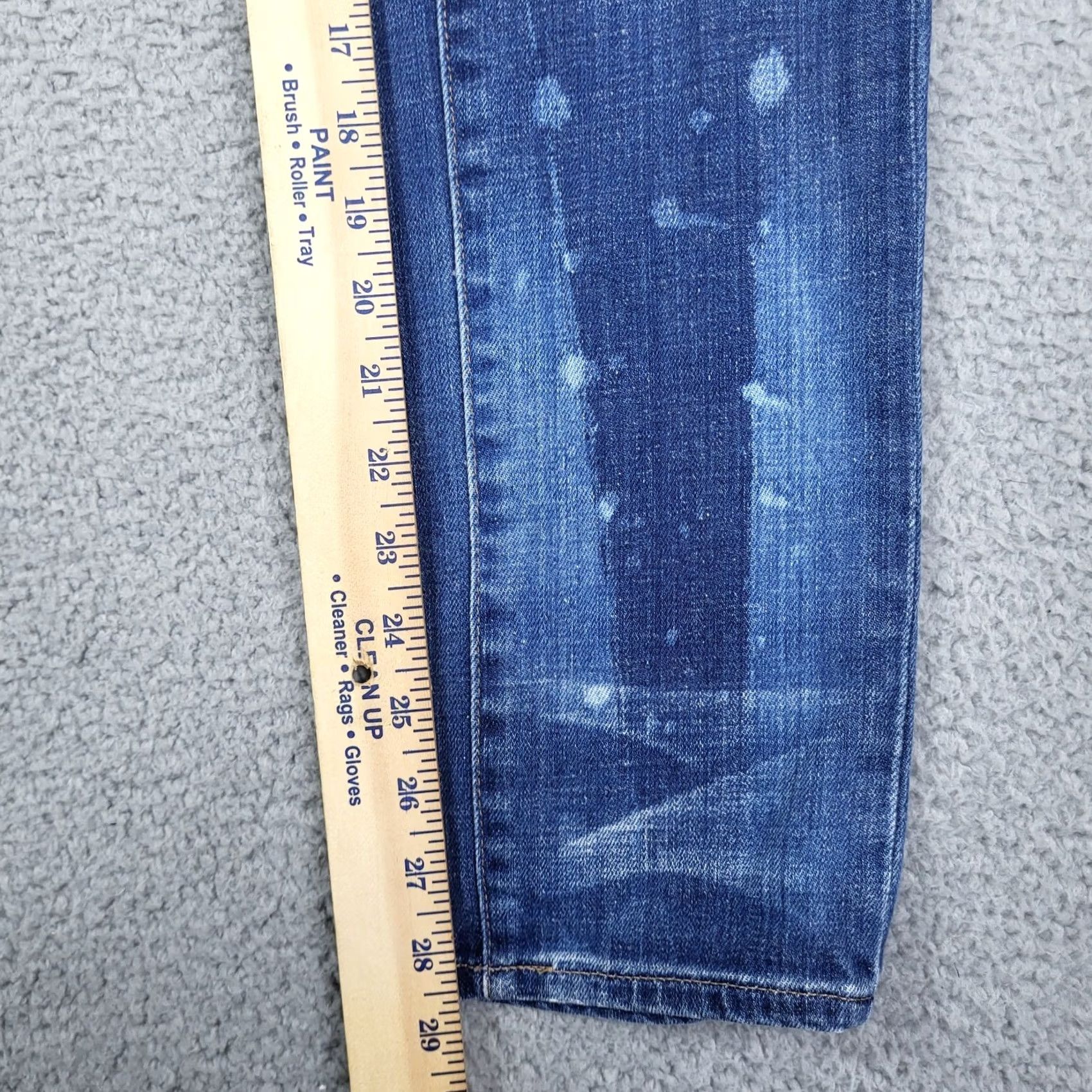 Madewell Madewell Jeans Women's Size 24 Distressed Denim Blue Regular Rise Button Front Medium Wash Solid Pattern - Womens Size 42" / US 20 - 6 Thumbnail