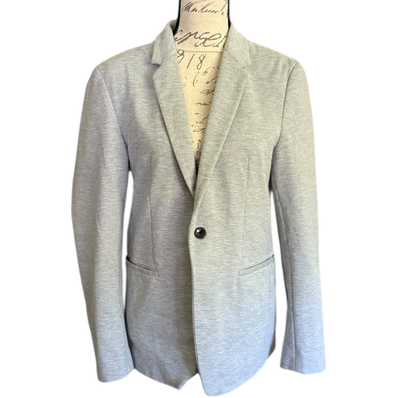 Zara Zara Gray Comfort Jacket Single Button Blazer Size Medium Size M / US 6-8 / IT 42-44 - 1 Thumbnail