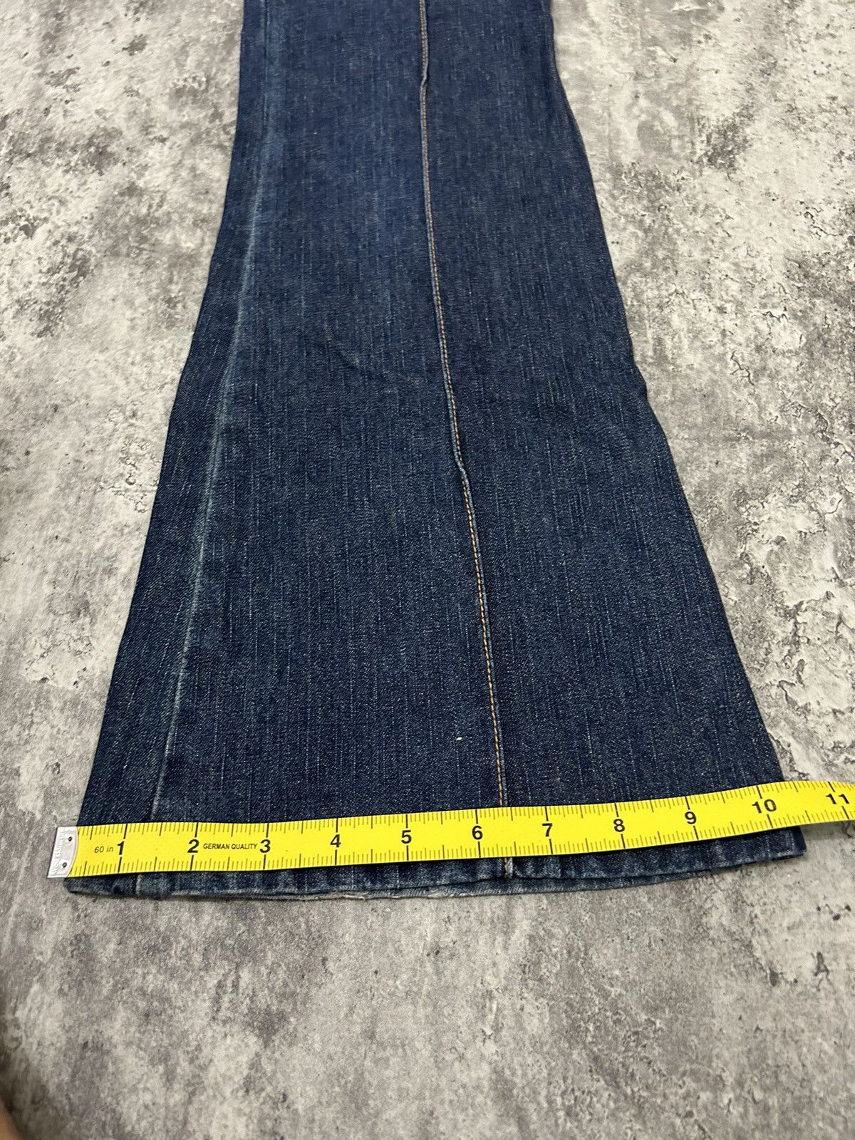 If Six Was Nine × Japanese Brand × Vintage Vintage Jouer aux echecs Flare Jeans Size 28" / US 6 / IT 42 - 15 Thumbnail
