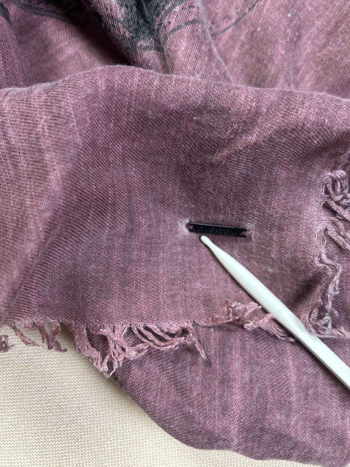 Diesel Diesel light purple viscose scarf Size ONE SIZE - 4 Thumbnail