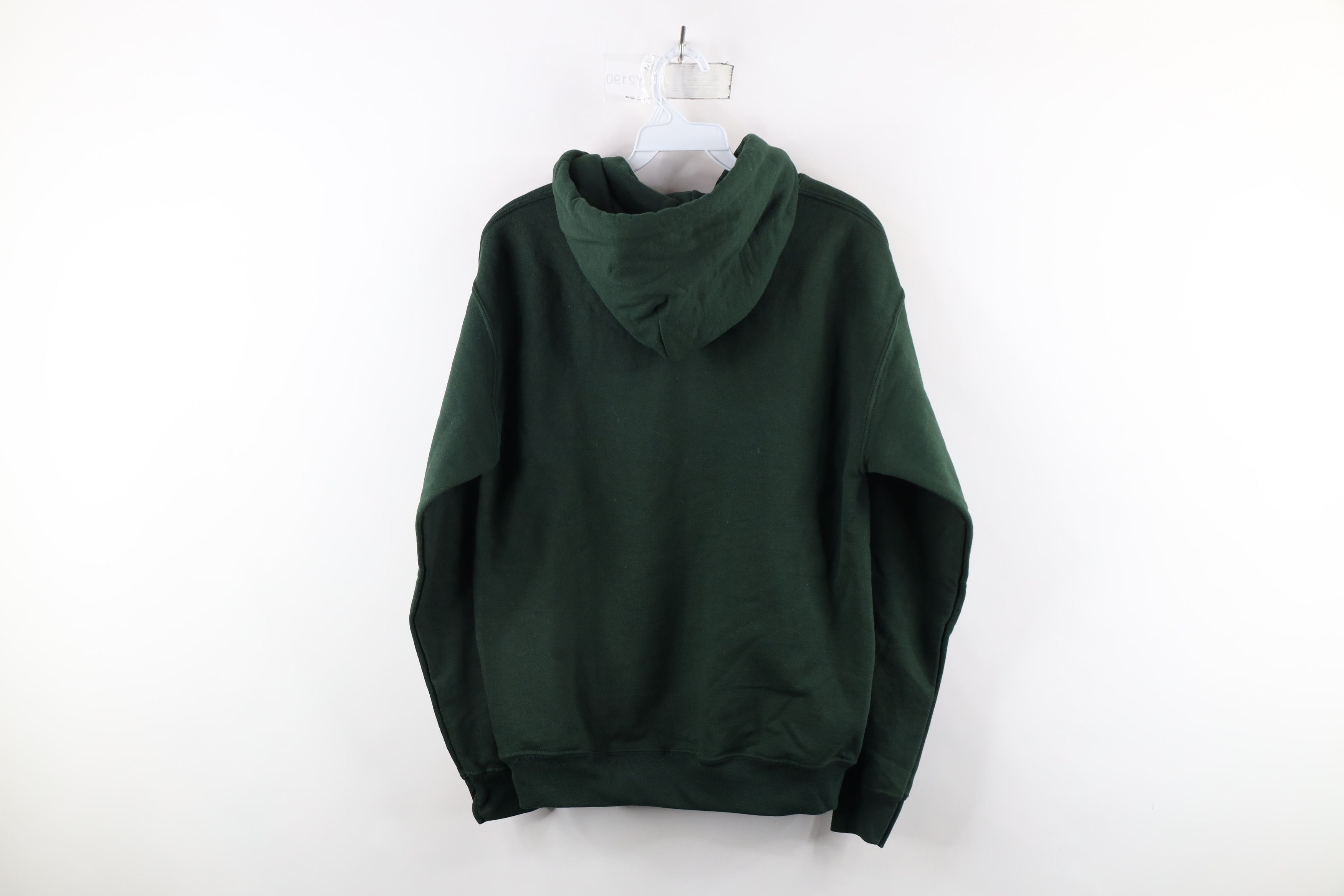 Vintage Vintage 90s Streetwear Blank Hoodie Sweatshirt Hunter Green Size US S / EU 44-46 / 1 - 7 Thumbnail
