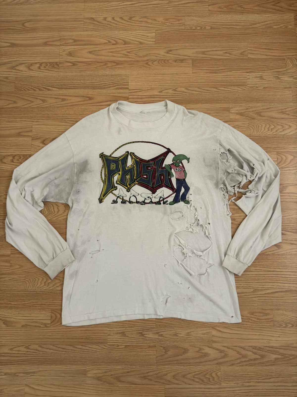 Vintage Thrashed Jim Pollock x Phish Tee Size US L / EU 52-54 / 3 - 1 Thumbnail