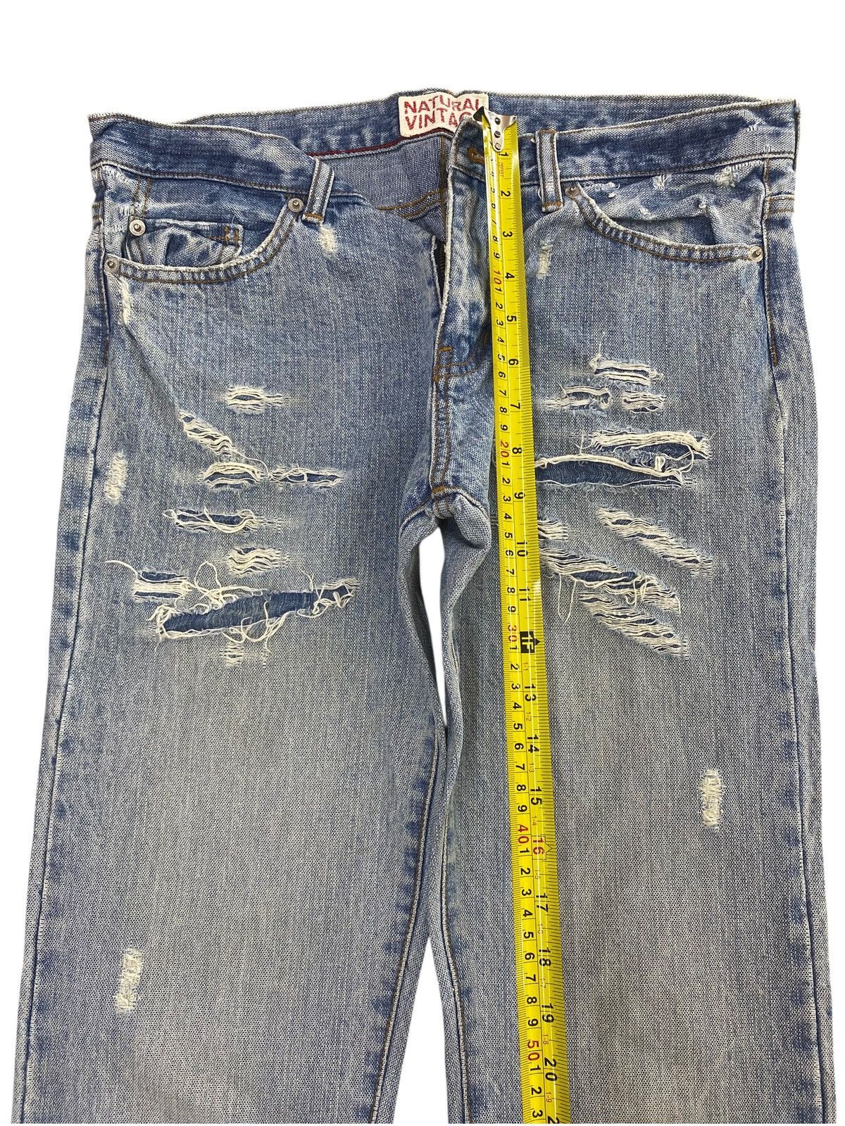 Japanese Brand Japanese Brand Acid Light Wash Style Ripped Style Size US 32 / EU 48 - 6 Thumbnail
