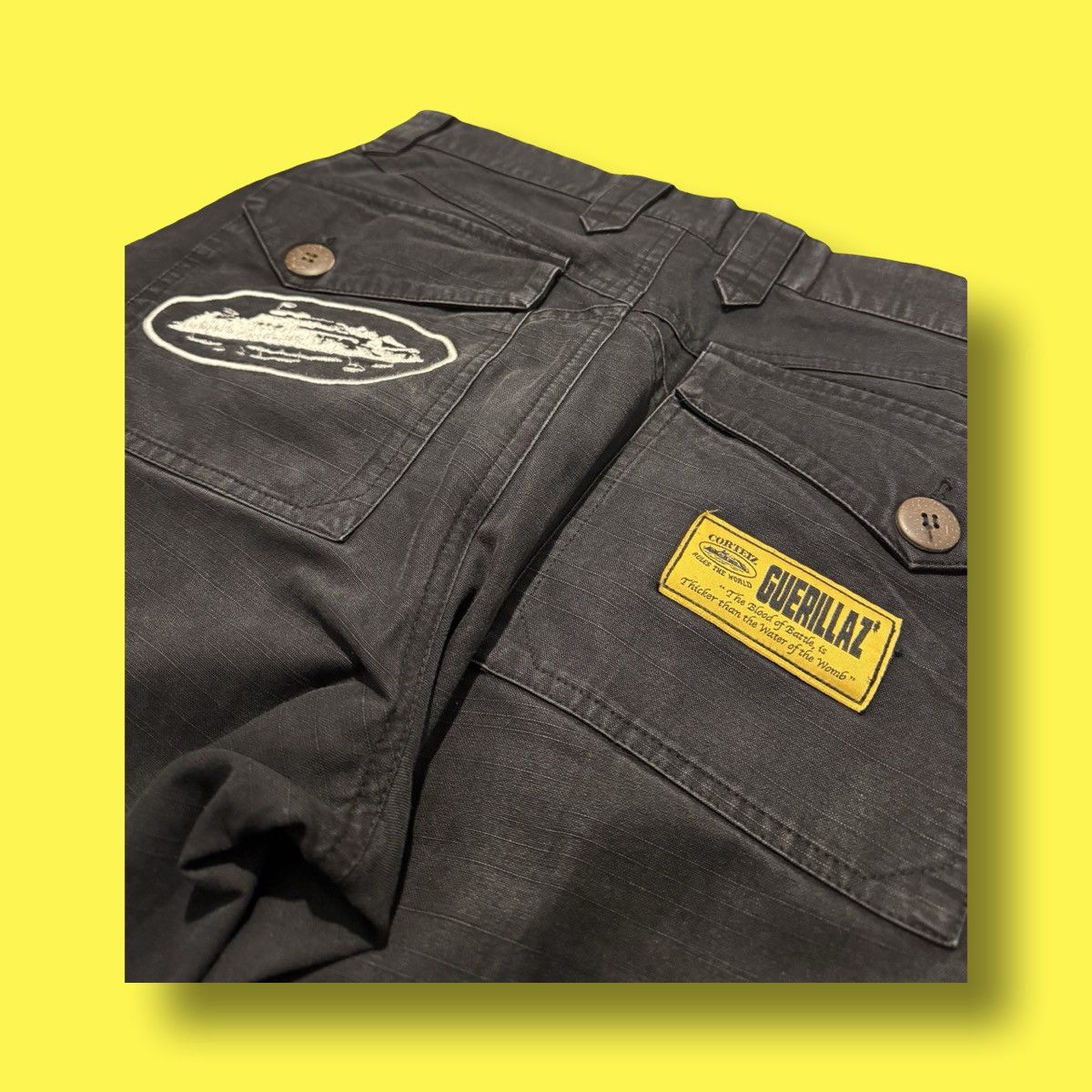 Corteiz Corteiz Black Storm Cargo Trousers Pants - Waist 32 / Medium Size US 32 / EU 48 - 7 Thumbnail