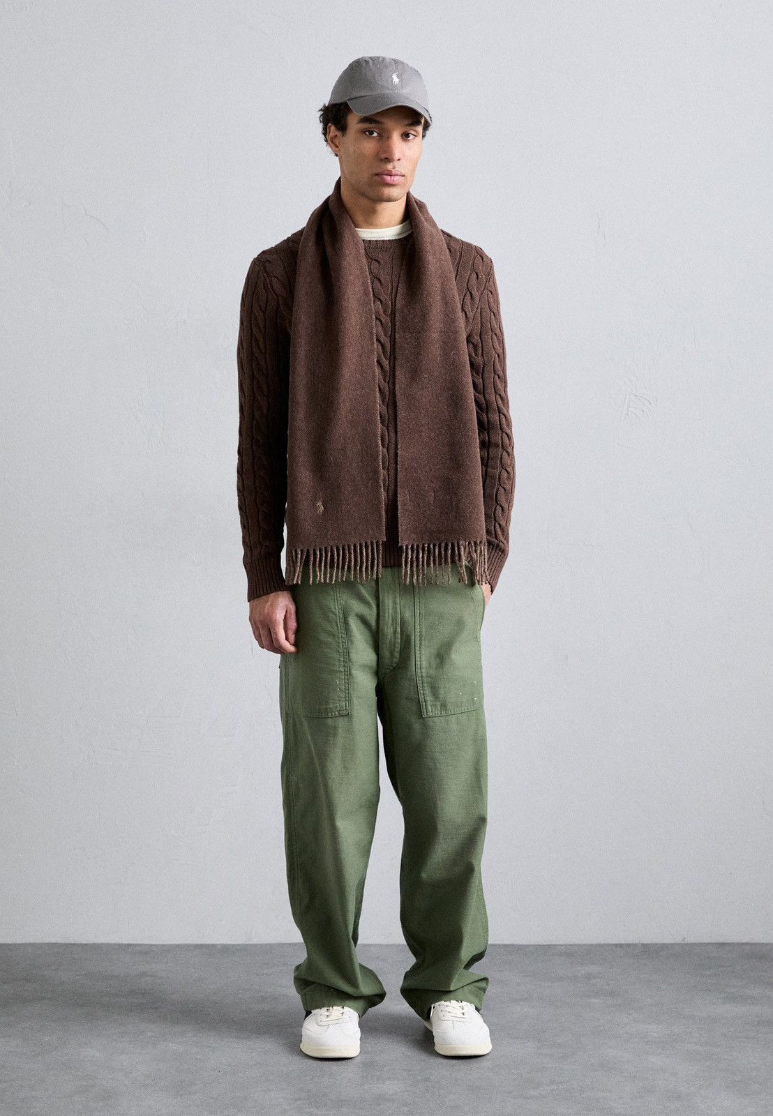 Polo Ralph Lauren Vintage Polo Ralph Lauren Nutmeg/Brown Lambswool Scarf Size ONE SIZE - 6 Thumbnail