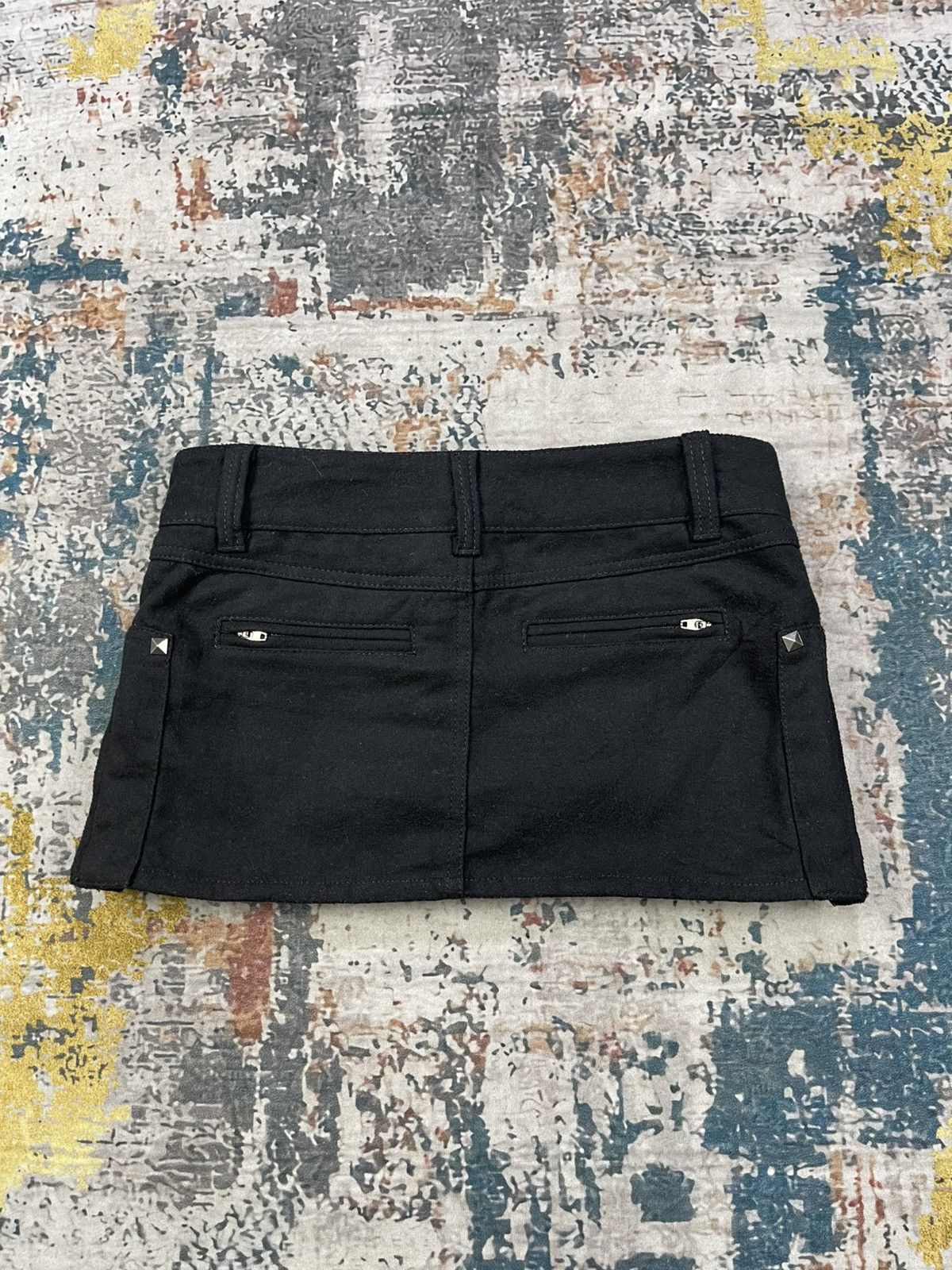 Hypebeast Glamourous Funky Punk Spiked Short Skirt Size 30" / US 8 / IT 44 - 4 Thumbnail
