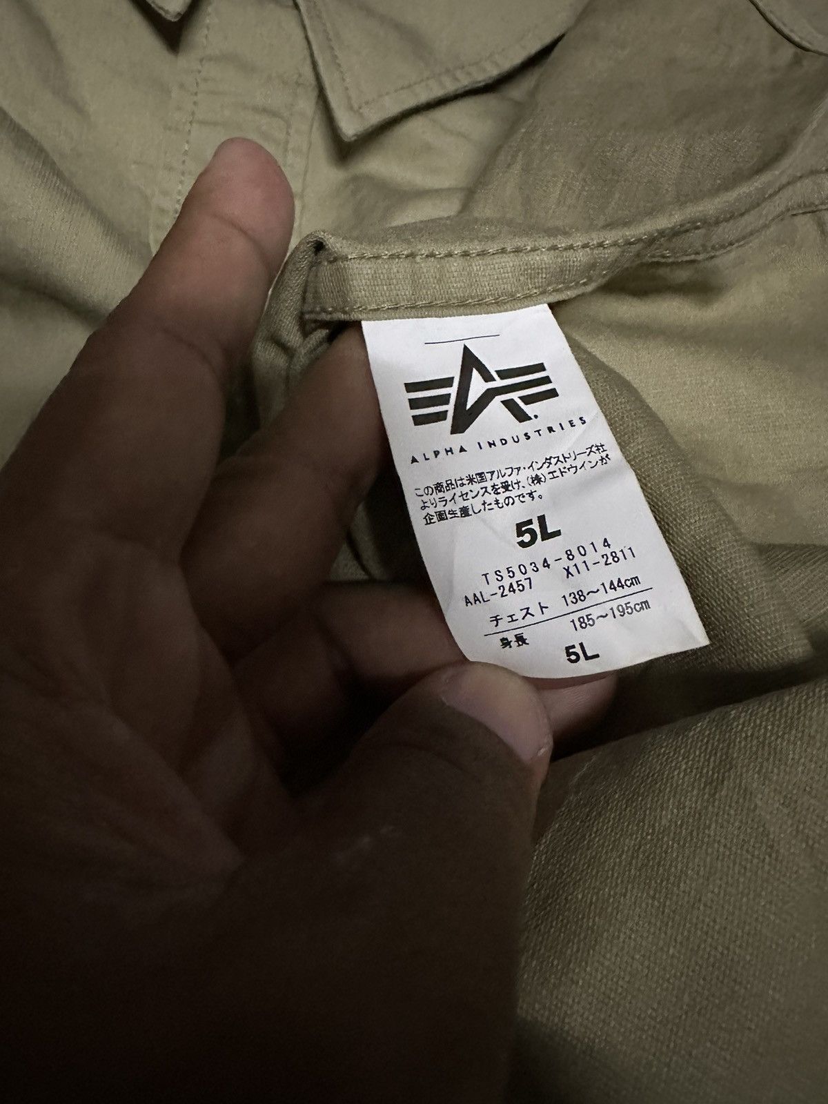 Alpha Industries U.S Alpha Industries Shirt Saiz 5L Size US XXL / EU 58 / 5 - 9 Thumbnail