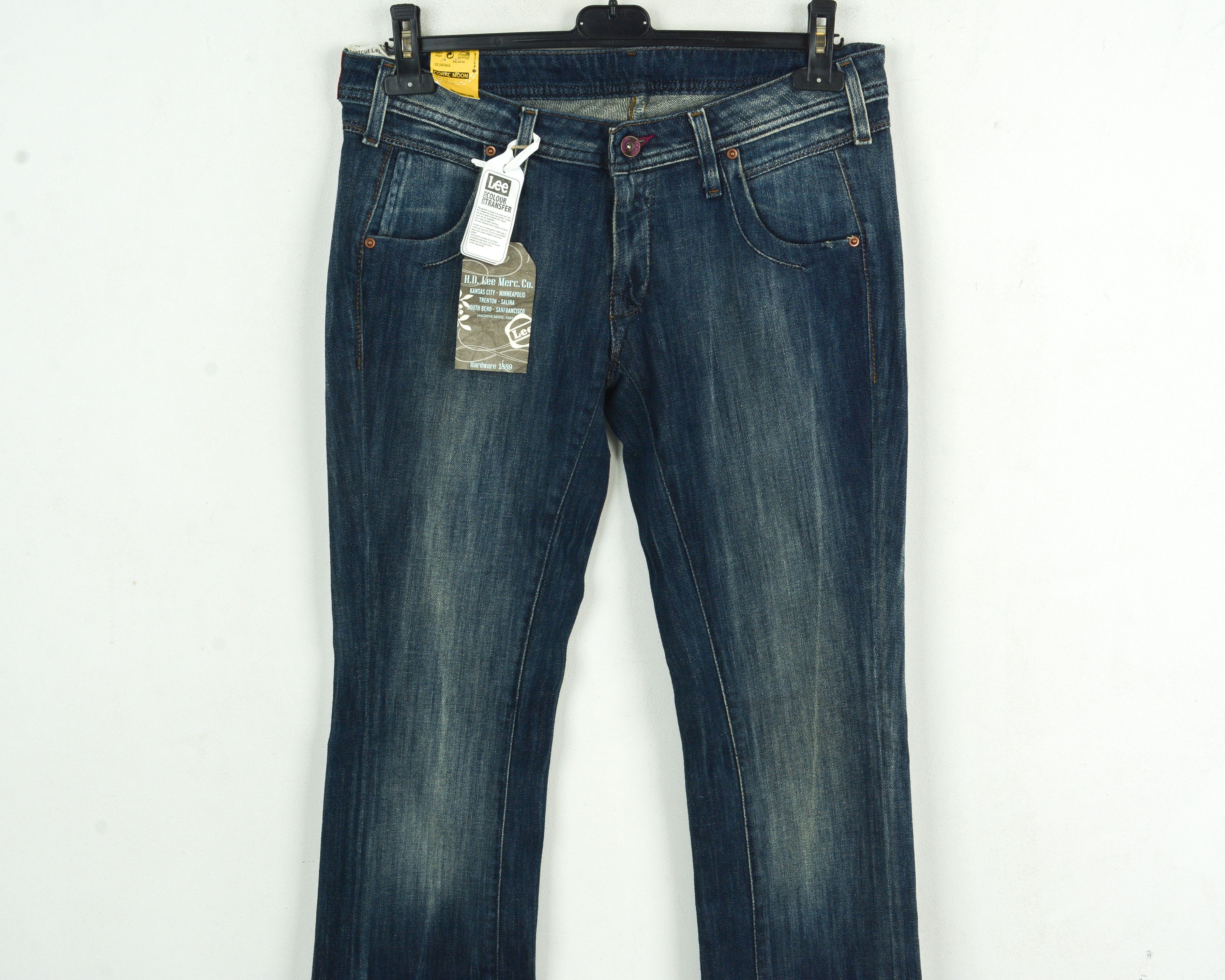 Lee Jeans Coral Moon Slim Fit W32 L33 Cotton Pants Faded Size 32" / US 10 / IT 46 - 2 Thumbnail