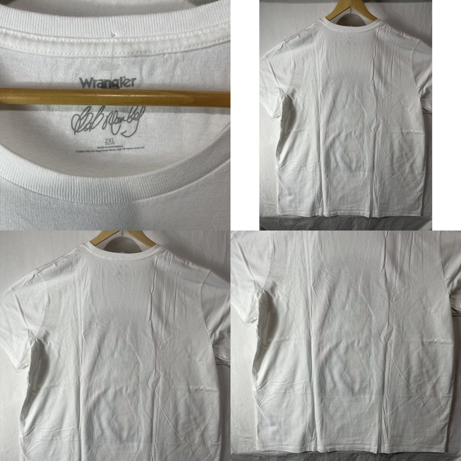 Wrangler VINTAGE Wrangler Bob Marley Shirt Mens 2XL XXL I’m A Soul Rebel Reggae Rasta White Adult Graphic Print T-Shirt Casual Logo Crew Neck Short Sleeve Size US XXL / EU 58 / 5 - 8 Thumbnail