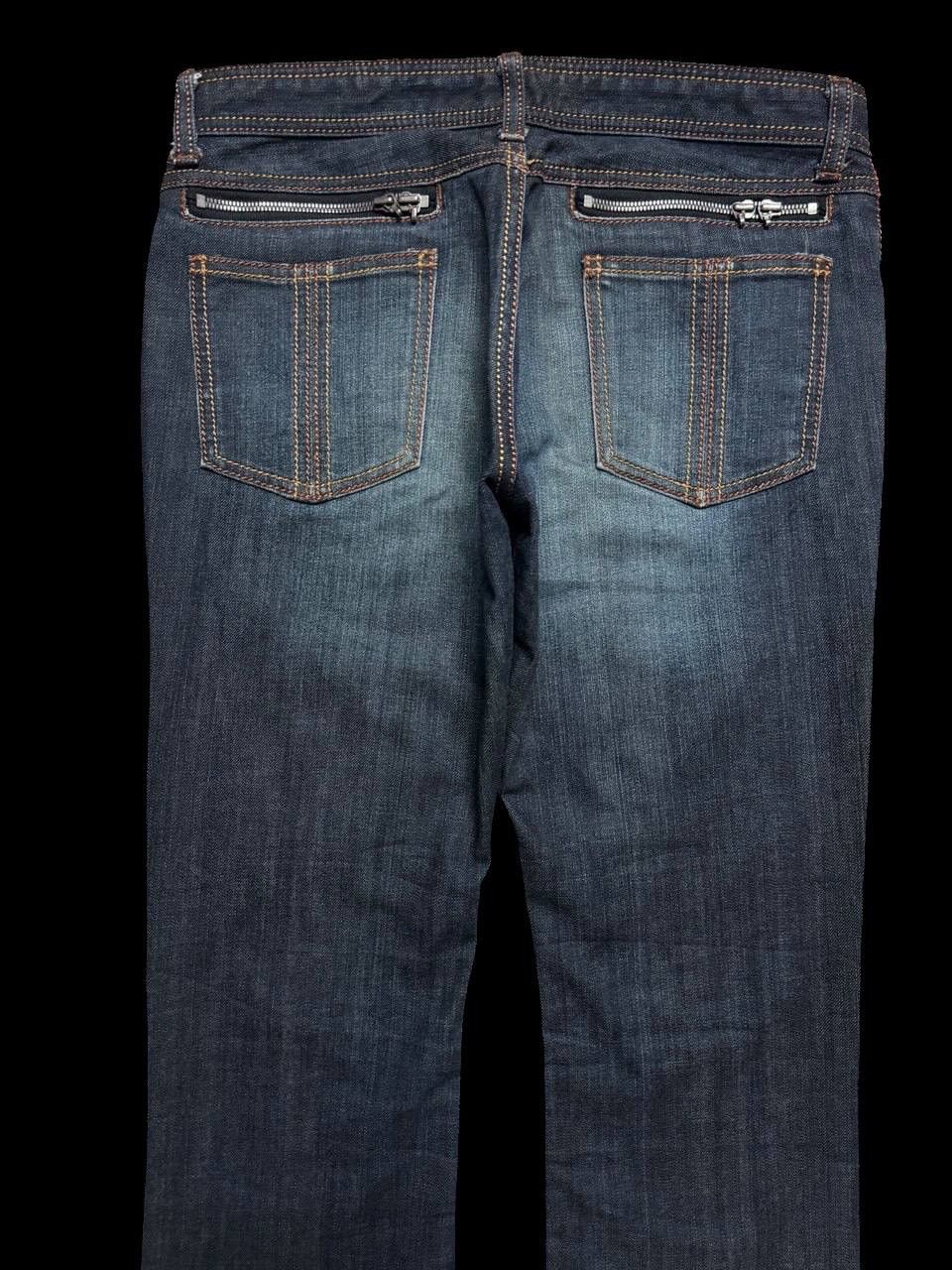 Vintage FLARE Vintage Schlussel Mudwash Distressed Bootcut Sick Jean Size US 31 - 15 Thumbnail