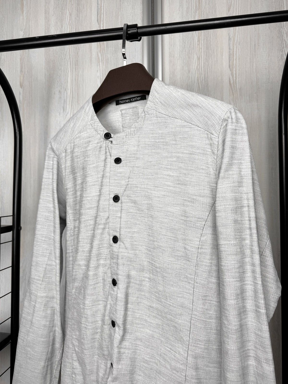 hannes roether hannes roether grey corduroy avant garde japanese shirt sz M Size US M / EU 48-50 / 2 - 4 Thumbnail
