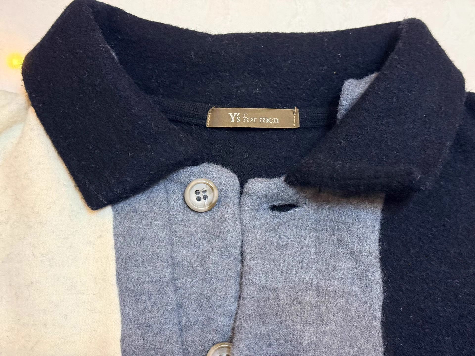 Yohji Yamamoto Y's For Men Yohji Yamamoto Long Sleeve Polo K3 Size US M / EU 48-50 / 2 - 2 Thumbnail