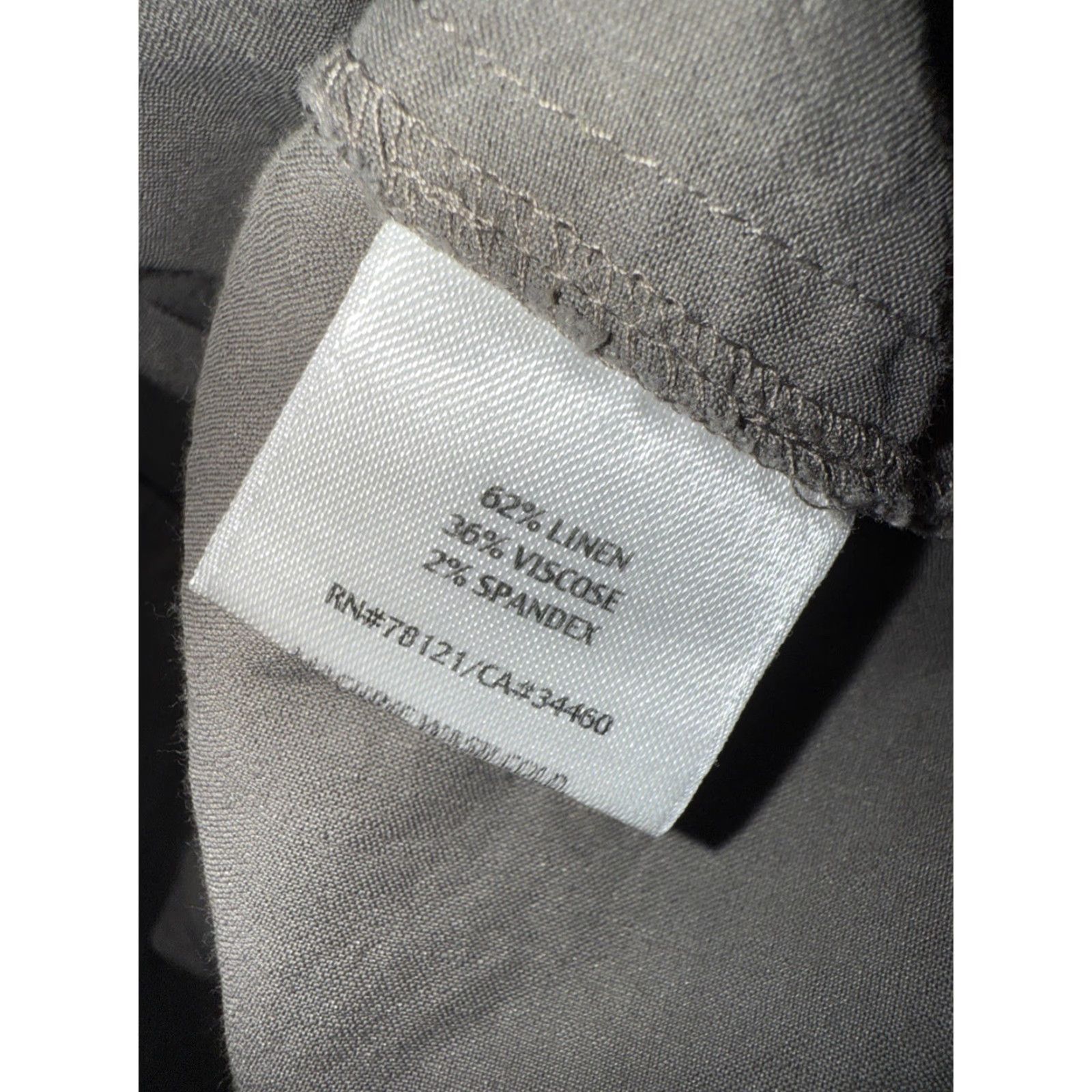 Eileen Fisher VINTAGE Eileen Fisher Women’s Jacket Linen Blend 1X Beige Italian Style Full Zip Size XL / US 12-14 / IT 48-50 - 8 Thumbnail