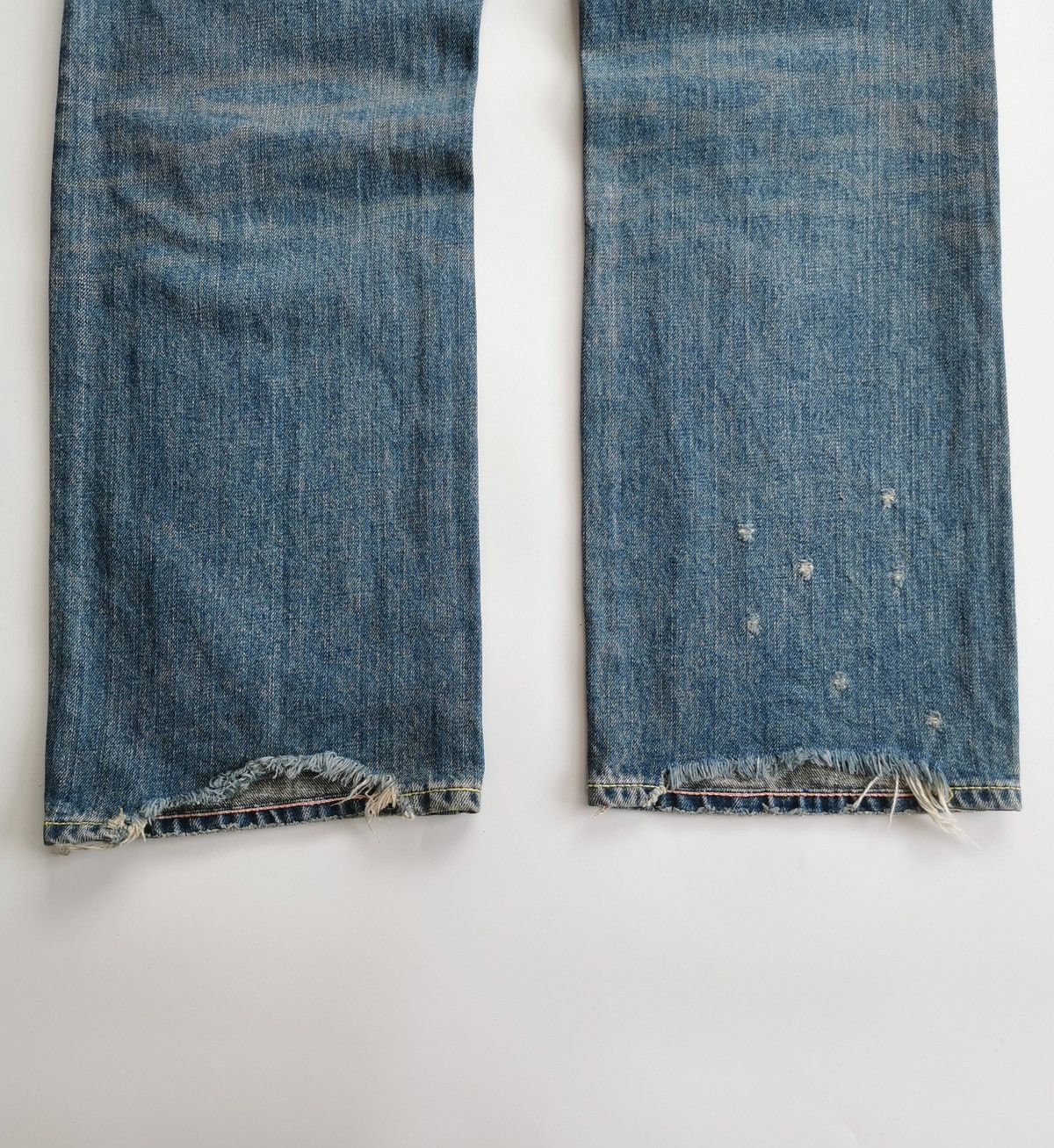 Japanese Brand CocoLulu Print Distressed Denim Jeans Size US 32 / EU 48 - 4 Thumbnail