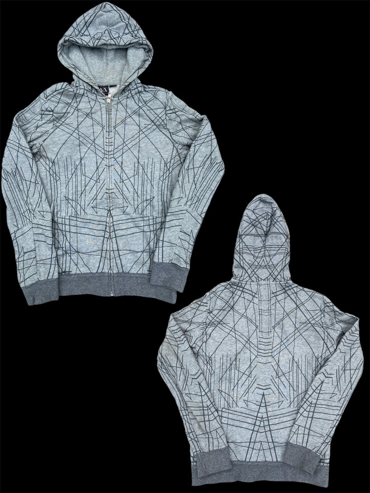 Armani Exchange × Vintage Vintage AX Hoodie Size US S / EU 44-46 / 1 - 1 Thumbnail