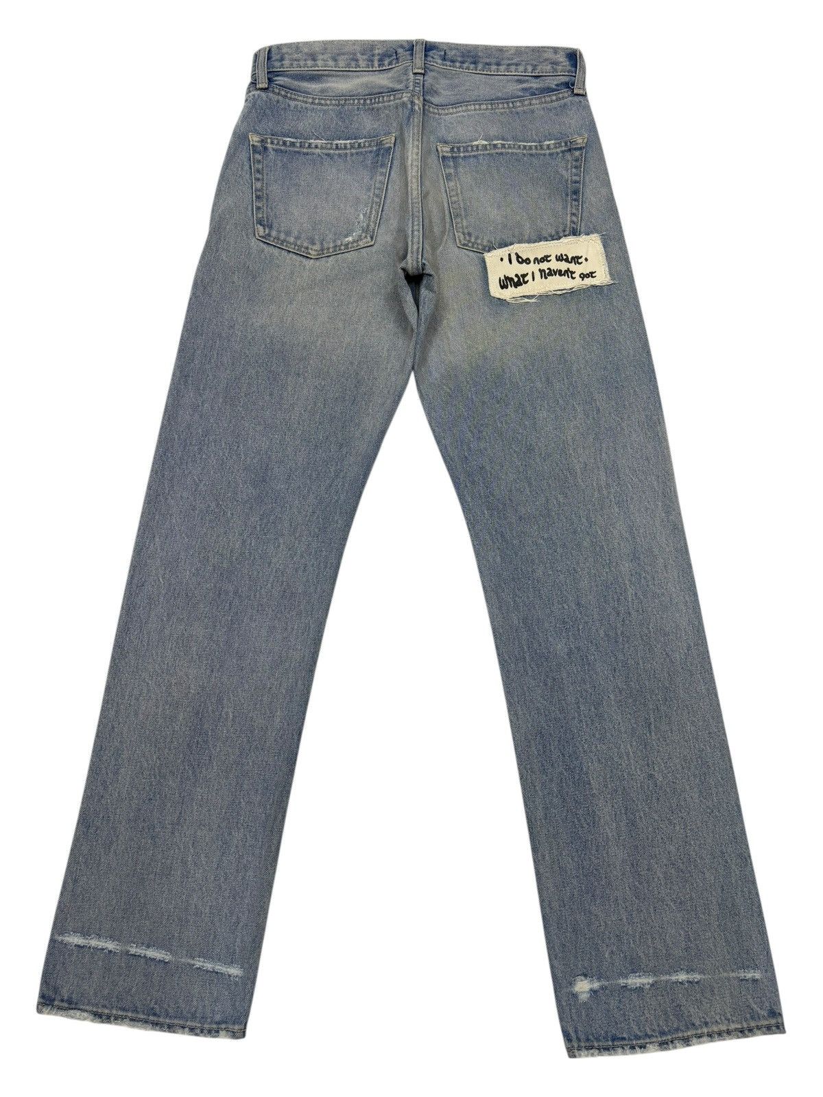 If Six Was Nine Moussy 🇯🇵 Patches Slim Fit Distressed Denim Jeans Size US 30 / EU 46 - 2 Thumbnail