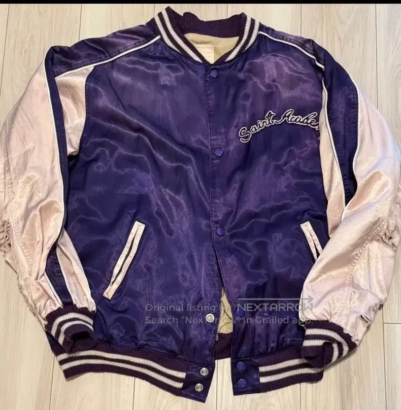 Saint Michael Saint Michael Purple Embroidered Commemorative Jacket Size US L / EU 52-54 / 3 - 1 Thumbnail
