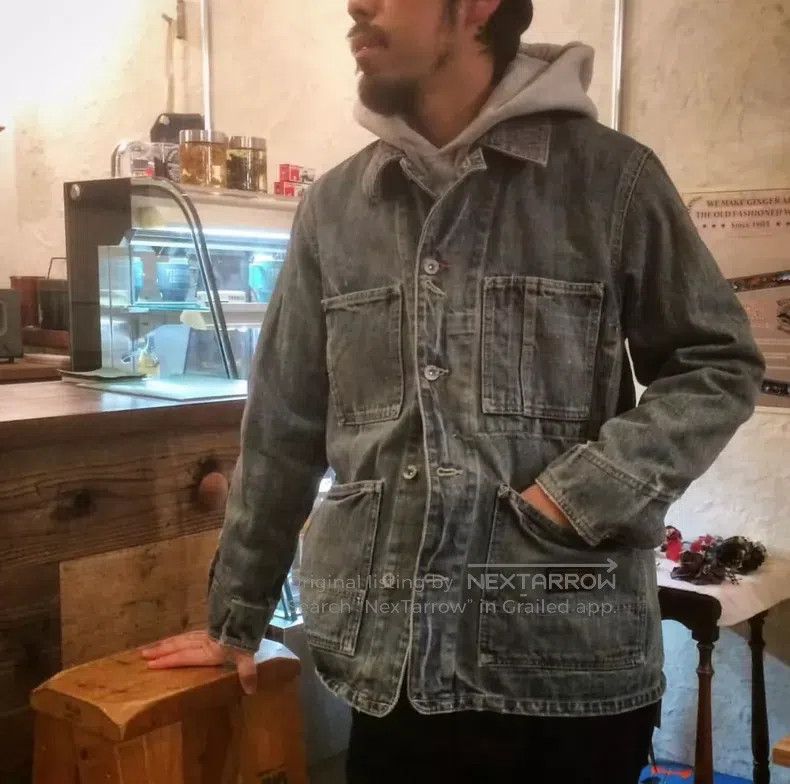Neighborhood Neighborhood Denim Jacket XL Washed Oil Stained Aged Size US XL / EU 56 / 4 - 3 Thumbnail