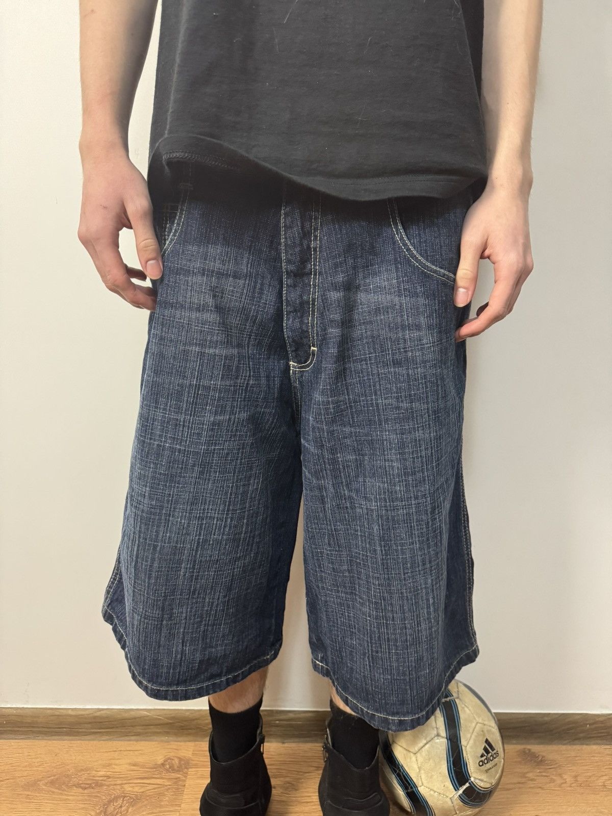 Southpole Vintage Southpole Baggy Denim Shorts Y2K Wide Fit Jorts Size US 32 / EU 48 - 1 Thumbnail