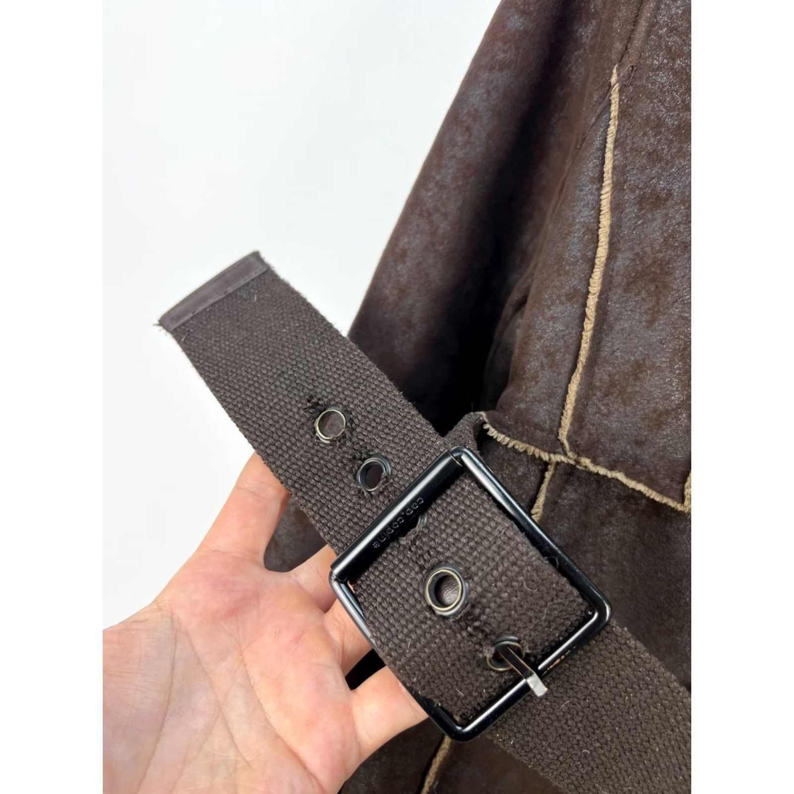 Cop Copine Cop-Copine Vintage Duffle Coat Jacket Belted Brown Size 40 Women Size S / US 4 / IT 40 - 6 Thumbnail