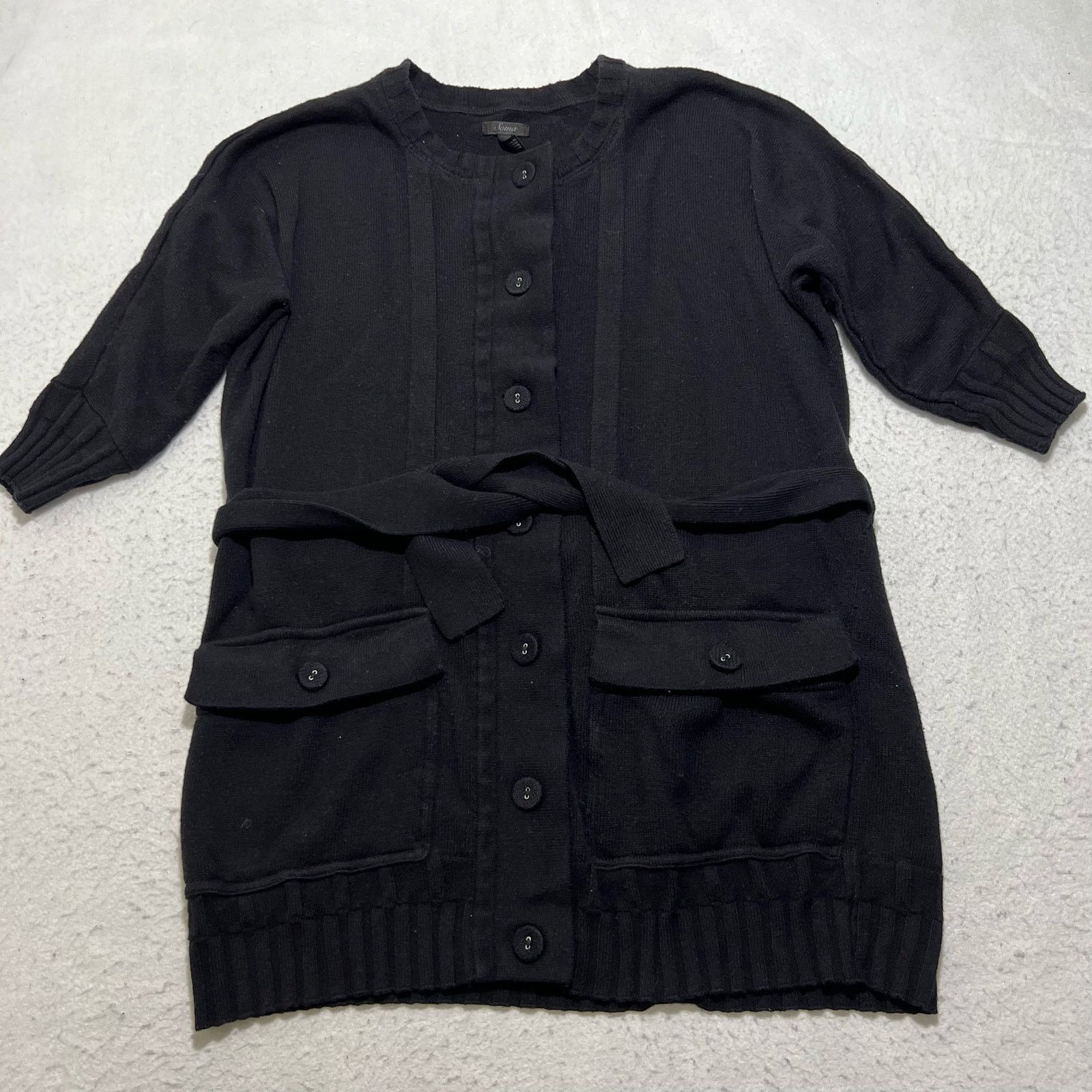 Chicos Soma Intimates Button Down Cardigan Tie Front Sweater Size S / US 4 / IT 40 - 1 Thumbnail
