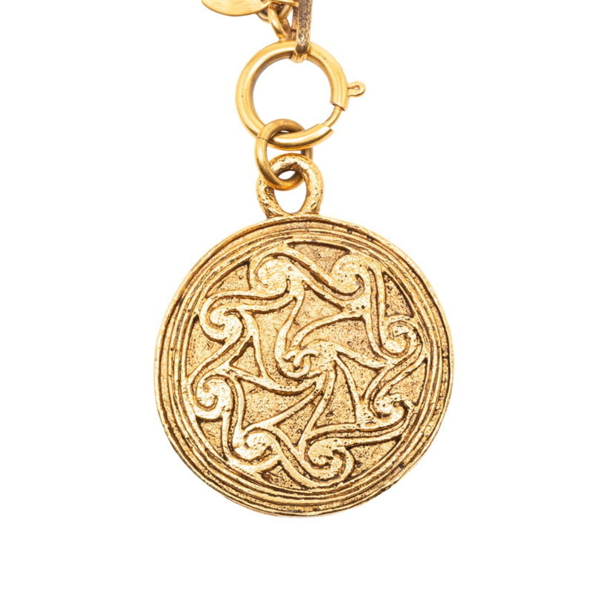 Chanel Vintage Chanel Coco Mark Necklace, Gold Plated, Women's, CHANEL Size ONE SIZE - 1 Thumbnail