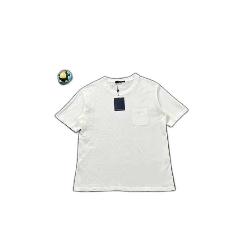 Louis Vuitton LV white checkered short sleeve/XL-2507 Size US XL / EU 56 / 4 - 1 Thumbnail