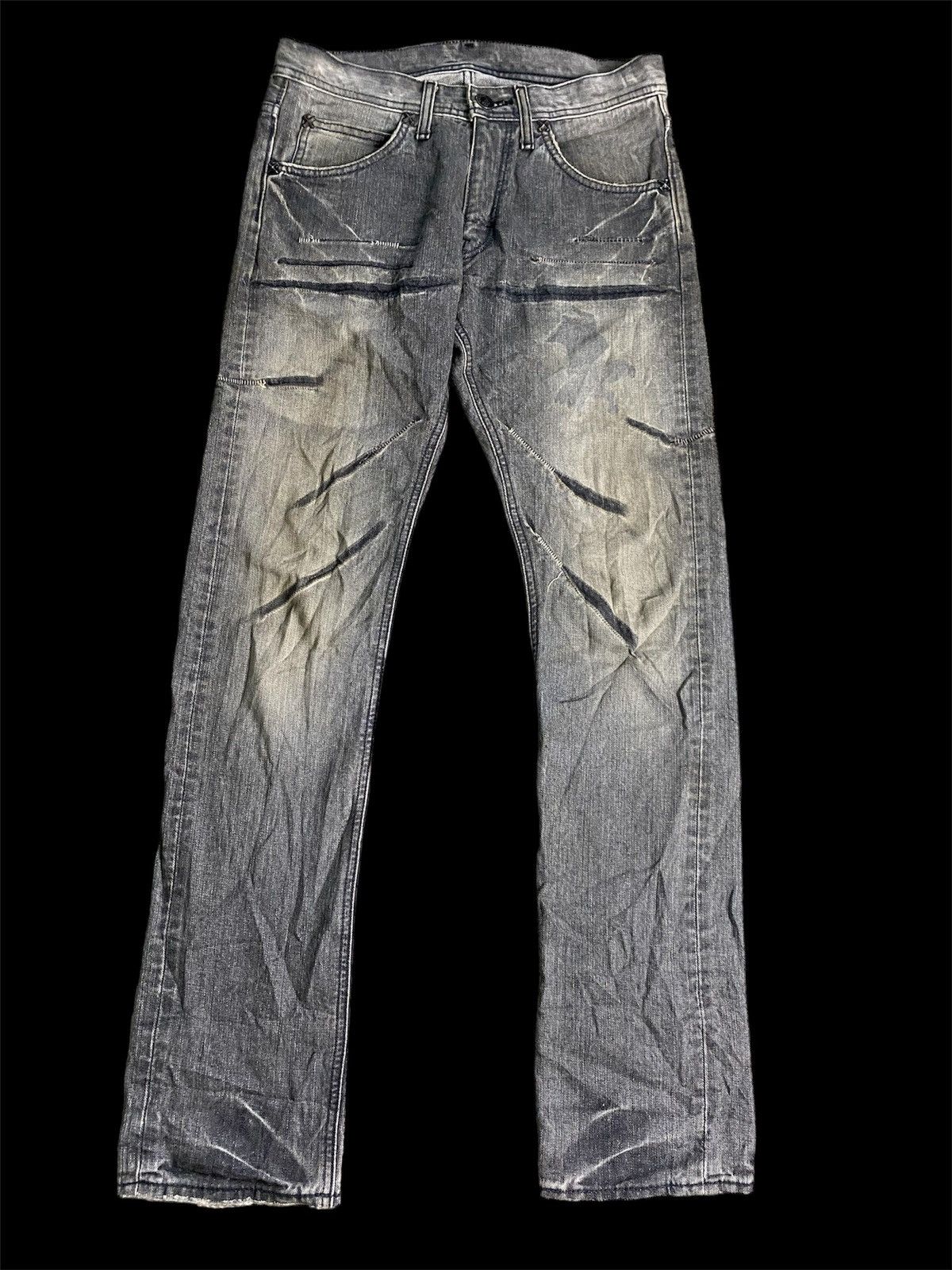 If Six Was Nine × Lee VINTAGE 90’s LEE RIDERS DISTRESED PUNK DENIM JEANS Size US 31 - 1 Thumbnail