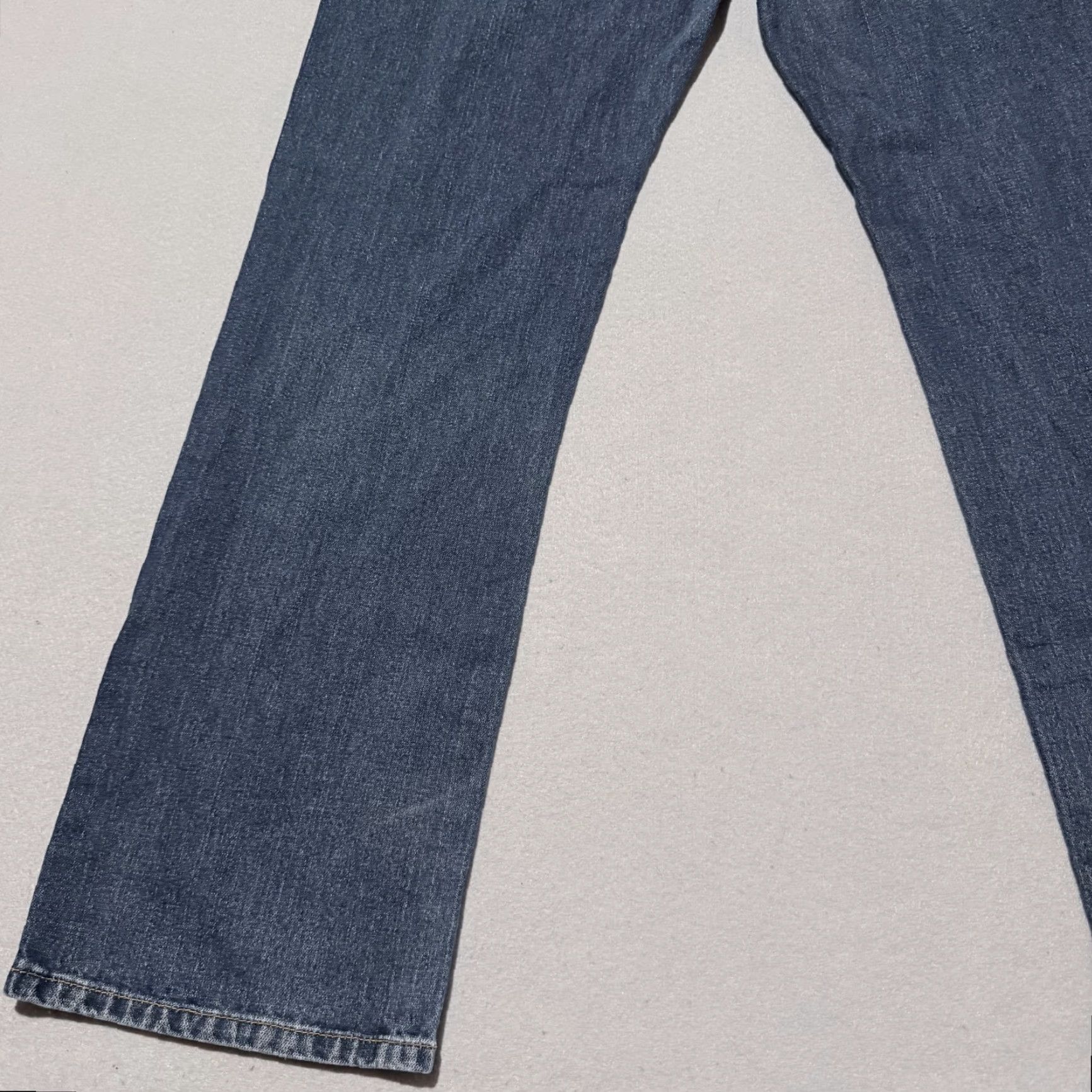 Vintage Urban Pipeline Jeans Men Blue Denim Mid Rise Straight Button Fly 34x32 Jeans Size US 34 / EU 50 - 7 Thumbnail