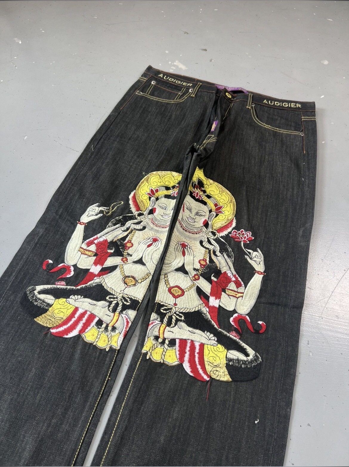 Ed Hardy Vintage Edhardy crazy baggy denim Size US 40 / EU 56 - 3 Thumbnail
