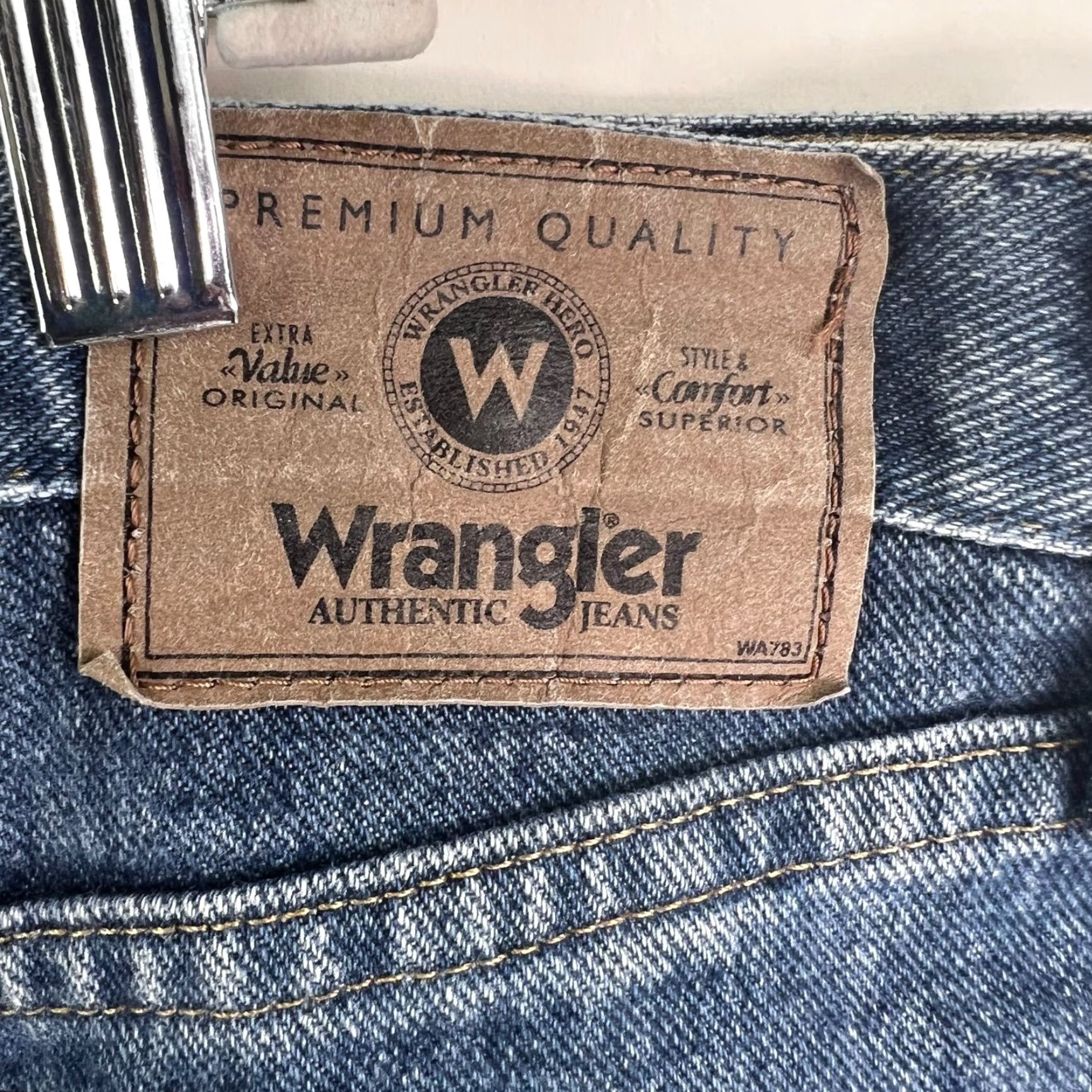 Wrangler Wrangler Relaxed Fit Denim Shorts Mens Size 48 Blue Size US 32 / EU 48 - 4 Thumbnail