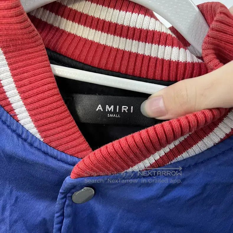 Amiri Amiri Blue Silk Baseball Jacket Size US S / EU 44-46 / 1 - 7 Thumbnail