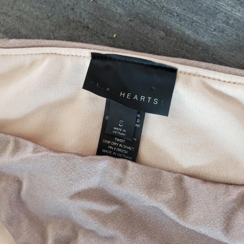 Designer Nude Pink LA Hearts Bikini Bottoms Size ONE SIZE - 3 Thumbnail