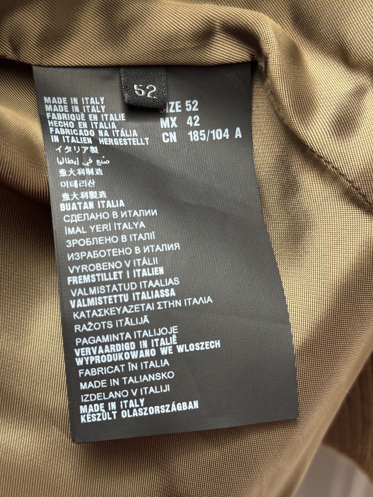 Prada Prada Men’s Brown Suede Double Breasted Jacket size IT 52 Size US L / EU 52-54 / 3 - 8 Thumbnail