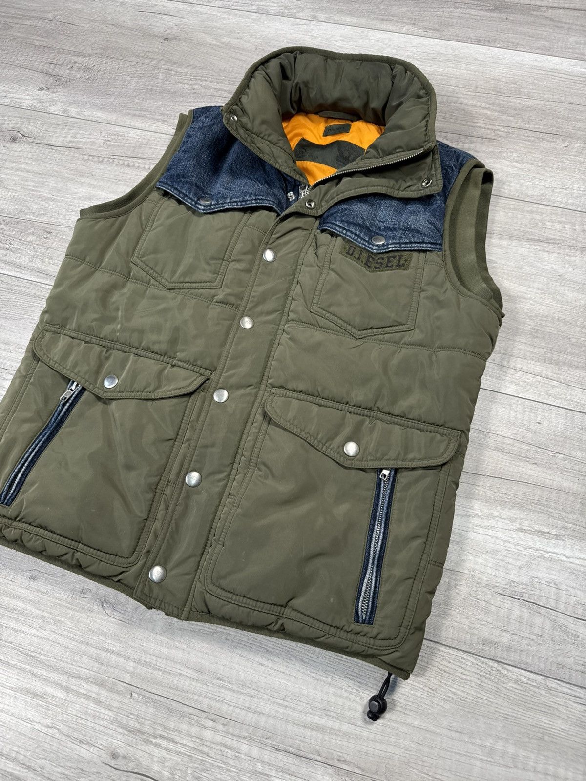 Diesel VINTAGE DIESEL JAPANESSE Y2K BROWN DENIM KAPITAL STYLE VEST Size US L / EU 52-54 / 3 - 2 Thumbnail