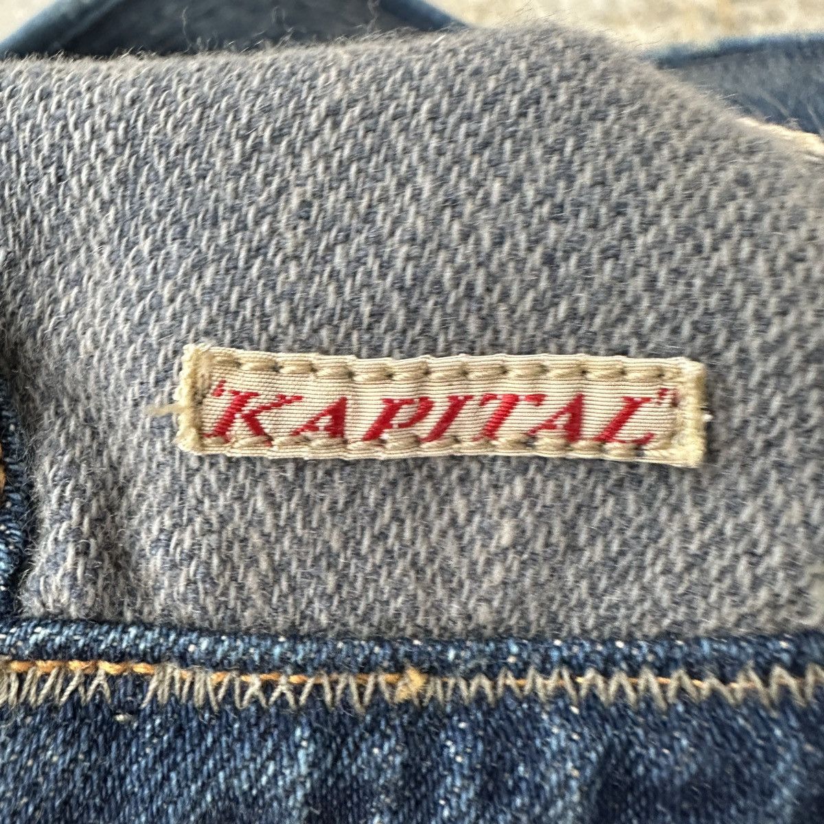 Kapital Old man and the sea Boro Patchwork Trashed Conductor hat Size ONE SIZE - 11 Thumbnail