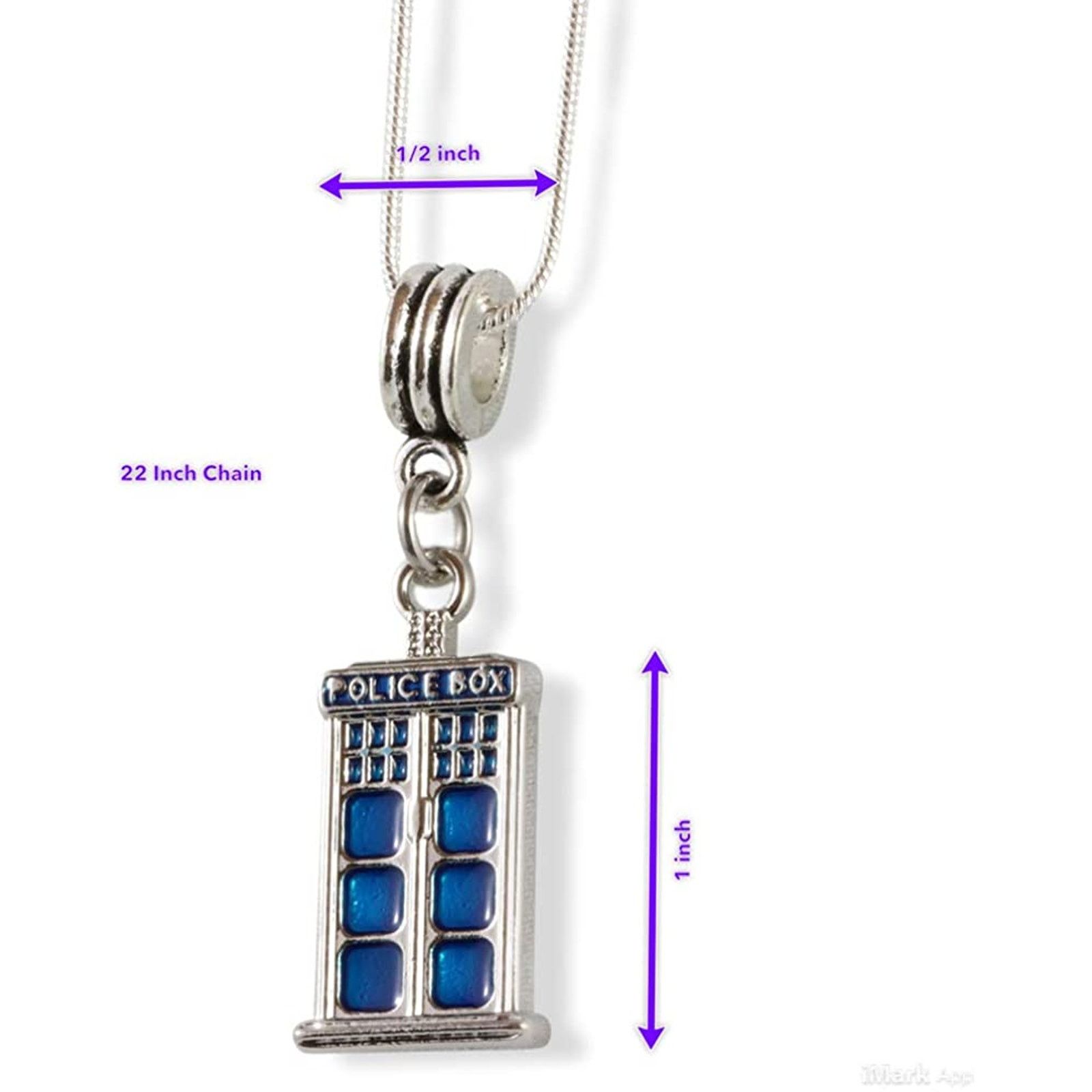 & Other Stories Police Box Necklace Merchandise for the Famous TV Show Size ONE SIZE - 2 Thumbnail